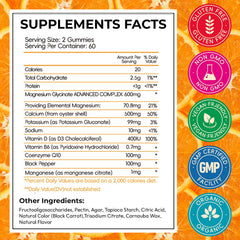 CNFHDI gummies close-up highlighting orange flavor and sugar-free formula.