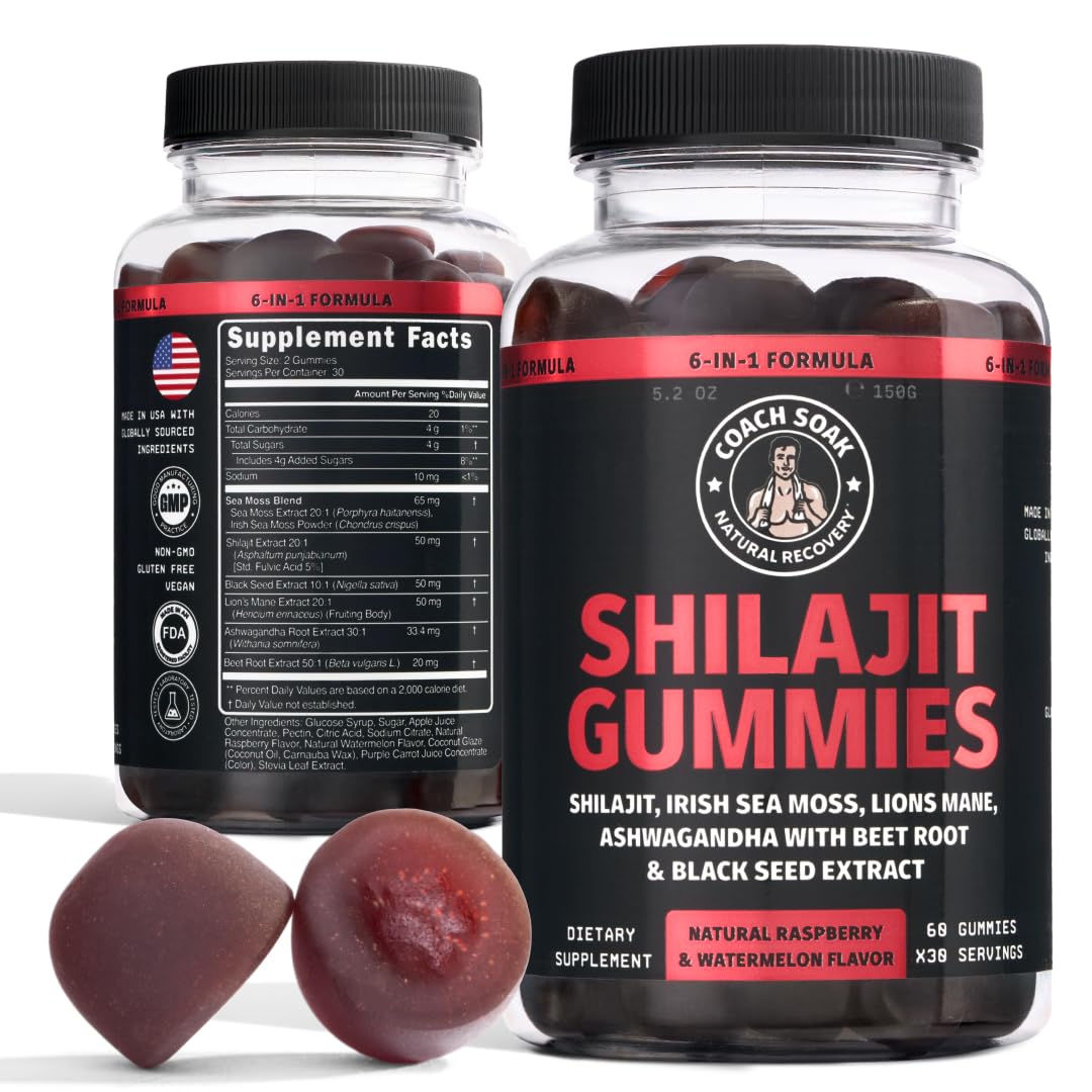 Coach Soak Shilajit Gummies USA facility label emphasizes trusted production standards