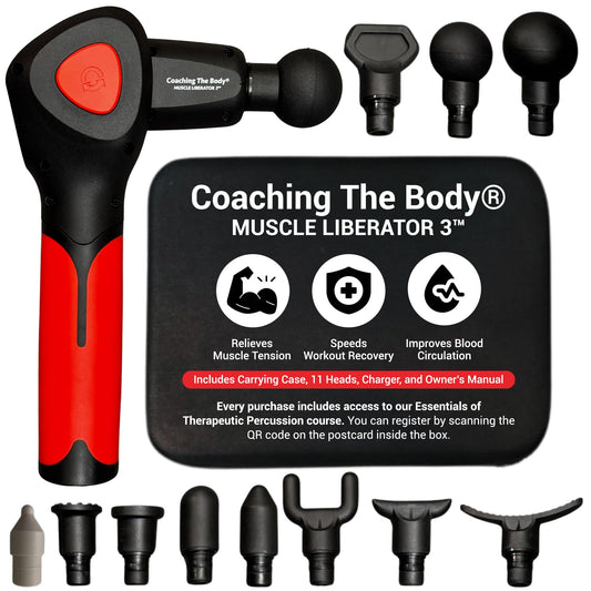 Coaching The Body Muscle Liberator 3 in quiet-design mode for discreet home sessions.