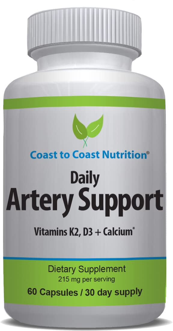 Coast to Coast Nutrition Artery Support bottle front view for daily circulation.