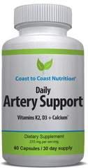 Coast to Coast Nutrition Artery Support bottle front view for daily circulation.