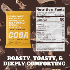 COBA matcha bar — focus-friendly matcha meets creamy chocolate.