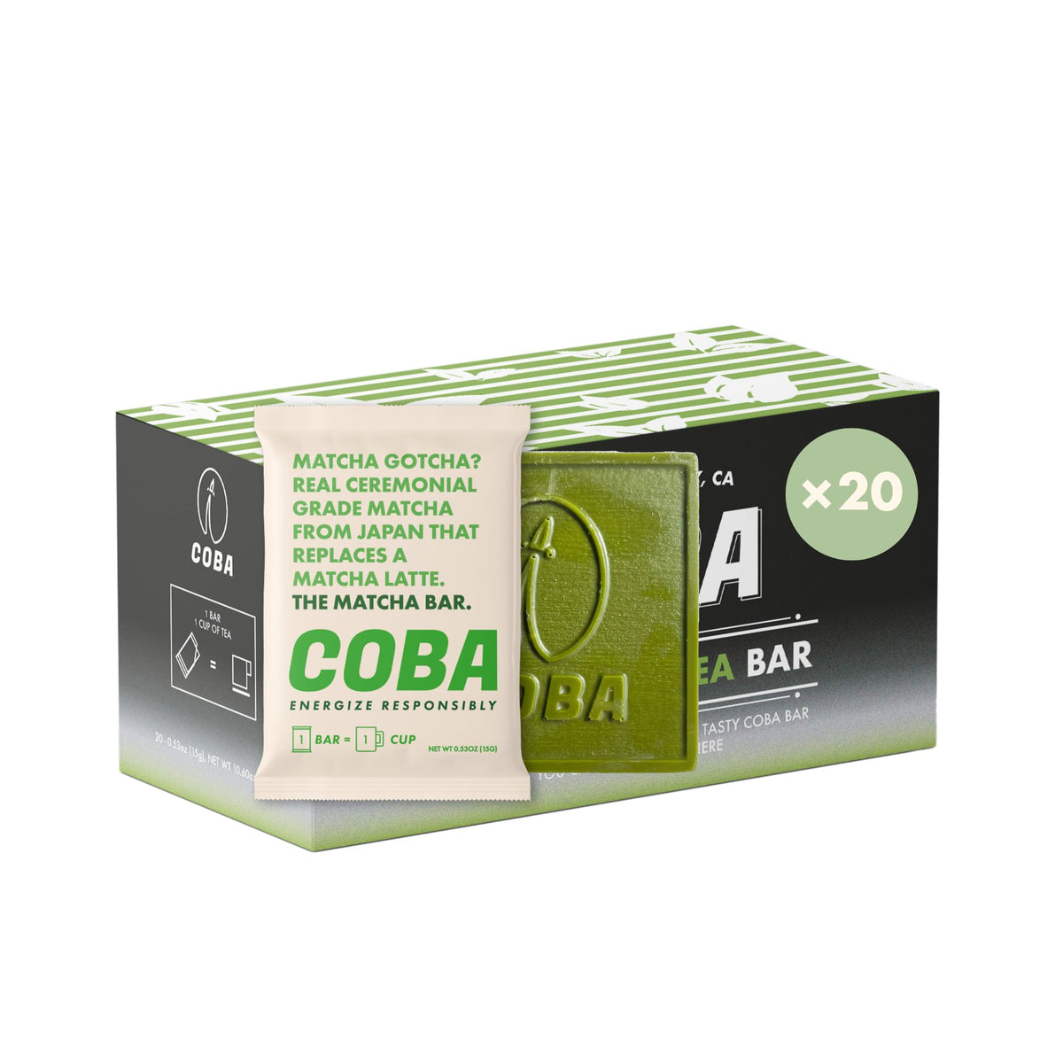 COBA coffee chocolate espresso bar for a quick energy boost on busy mornings