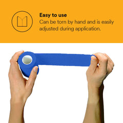 Coban NL wrap stays in place on an arm for secure coverage.