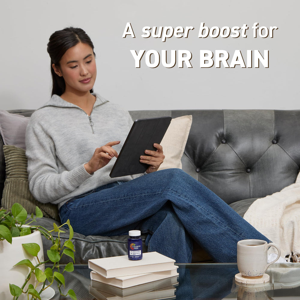 CocoaVia capsules contain caffeine for a steady daily boost.