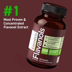CocoaVia capsules close-up demonstrates easy, plant-based vascular wellness support.