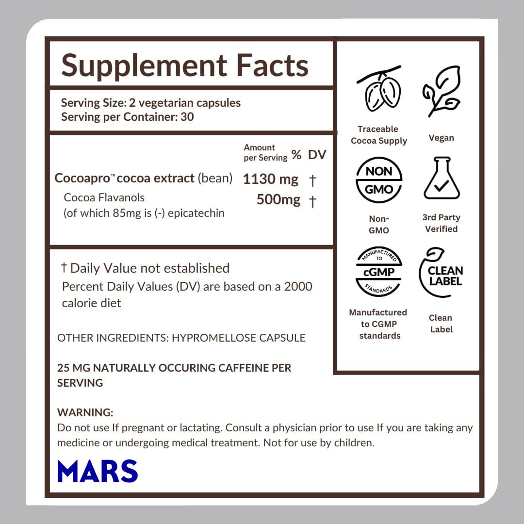 CocoaVia vegan-glutenfree label confirms suitability for restricted diets