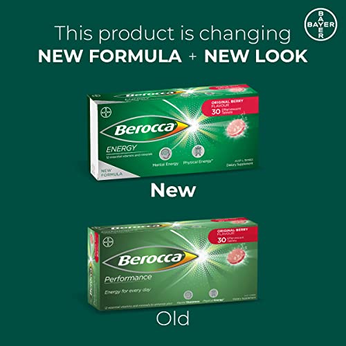 CoCoCherry Berocca Performance berry flavor drink delivers pleasant taste and daily vitamin support.
