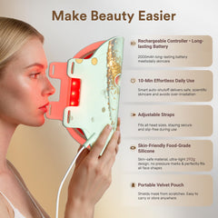 COCO CORALIA near-infrared LED mask glow with skin-friendly design