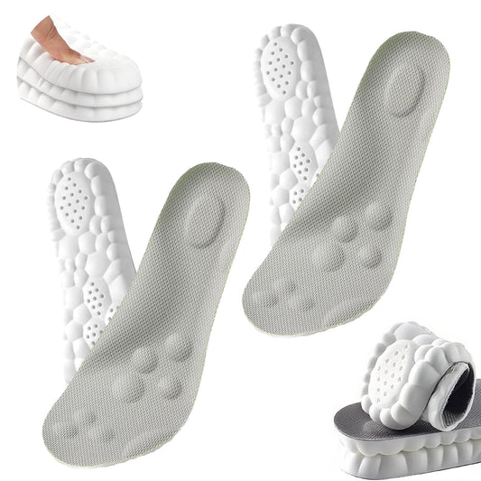 Cocwaus Steppers Insoles cloud-soft-heel grey provide cloud-like comfort for long shifts.