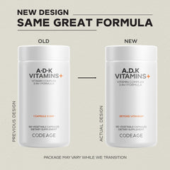 Codeage ADK label close-up highlighting the A-D-K vitamin blend