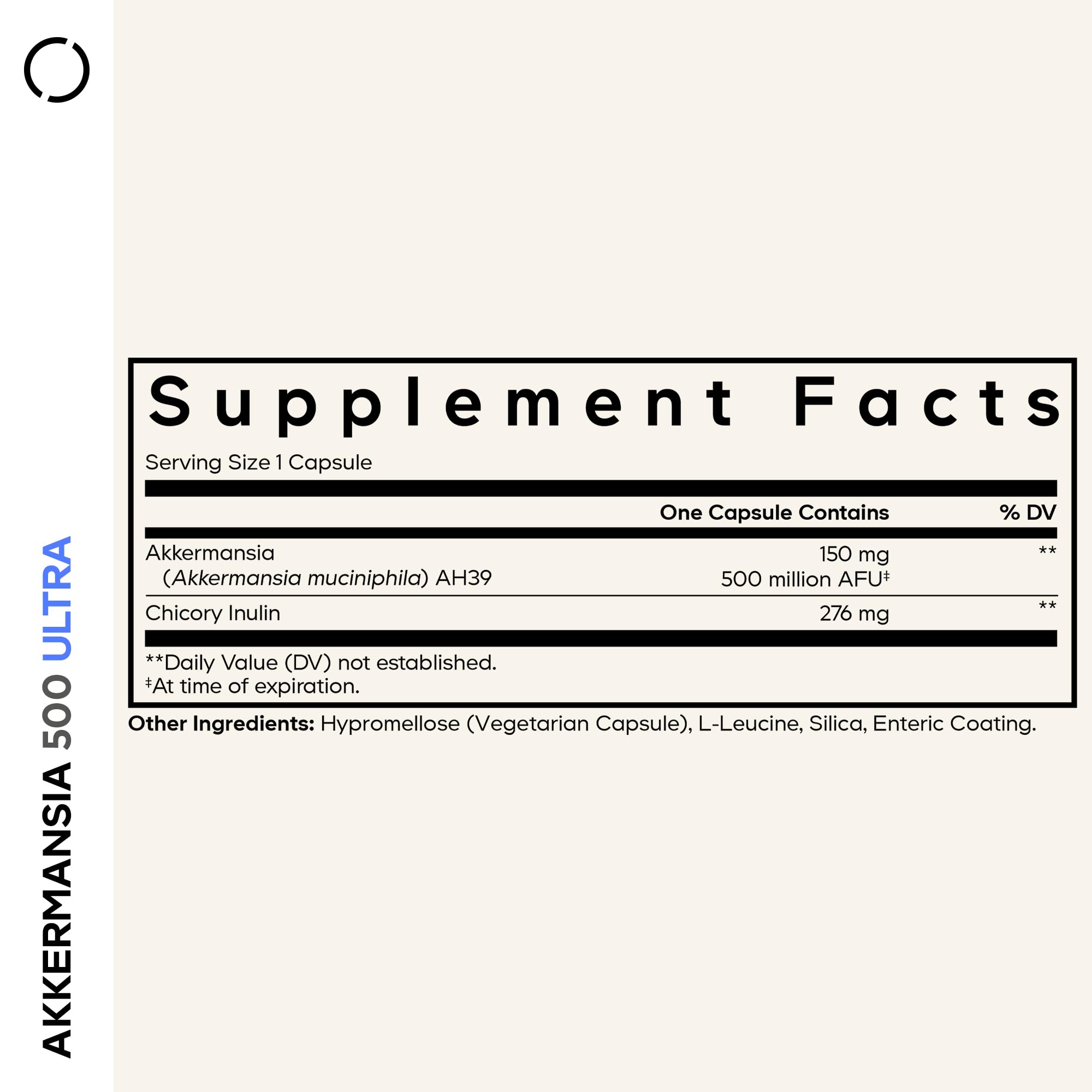 Codeage Akkermansia Muciniphila Probiotic Ultra capsule close-up showing vegan capsule