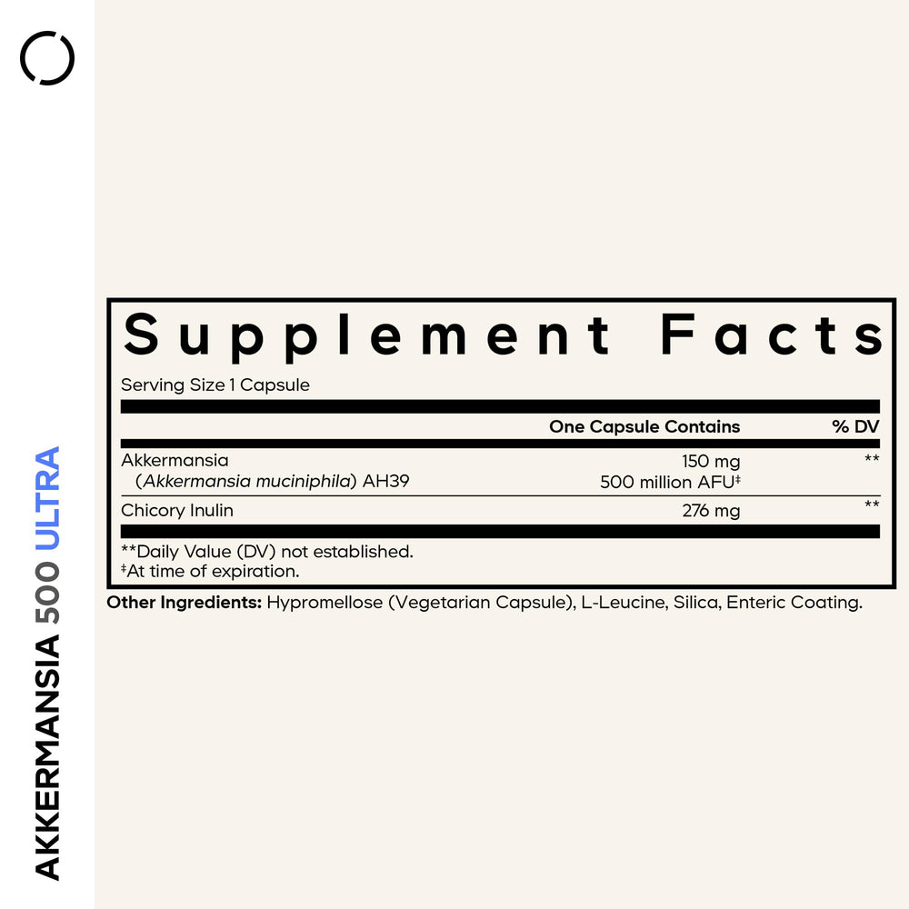 Codeage Akkermansia Muciniphila Probiotic Ultra capsule close-up showing vegan capsule