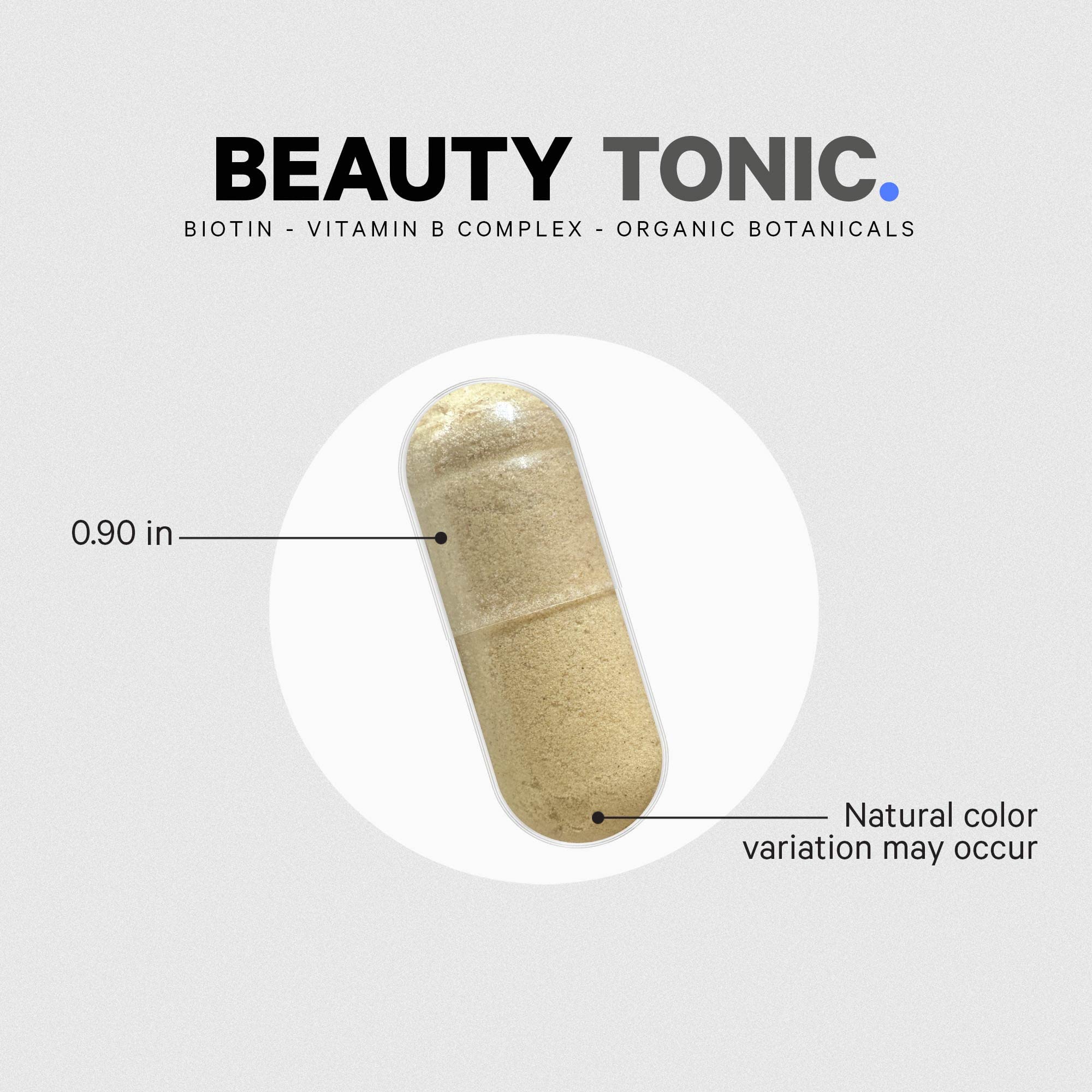Codeage Beauty Tonic side view of bottle indicating premium USA-made quality