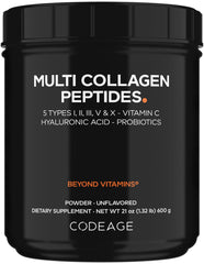 Codeage Black Edition bottle front showing collagen blend for daily wellness.