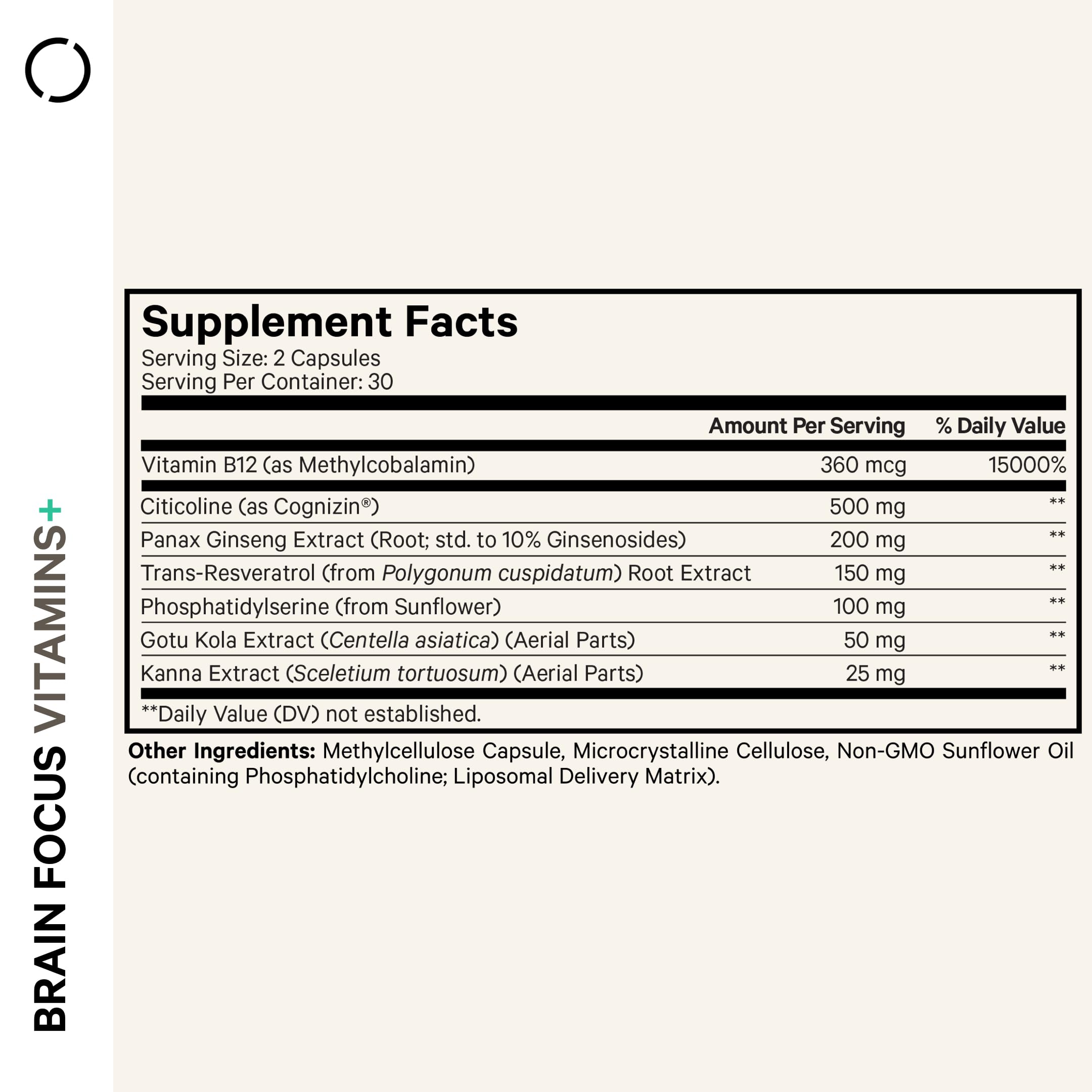 Codeage Brain Focus capsules ready for daily mental clarity.