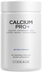 Codeage Calcium Pro+ bottle for daily mineral support.