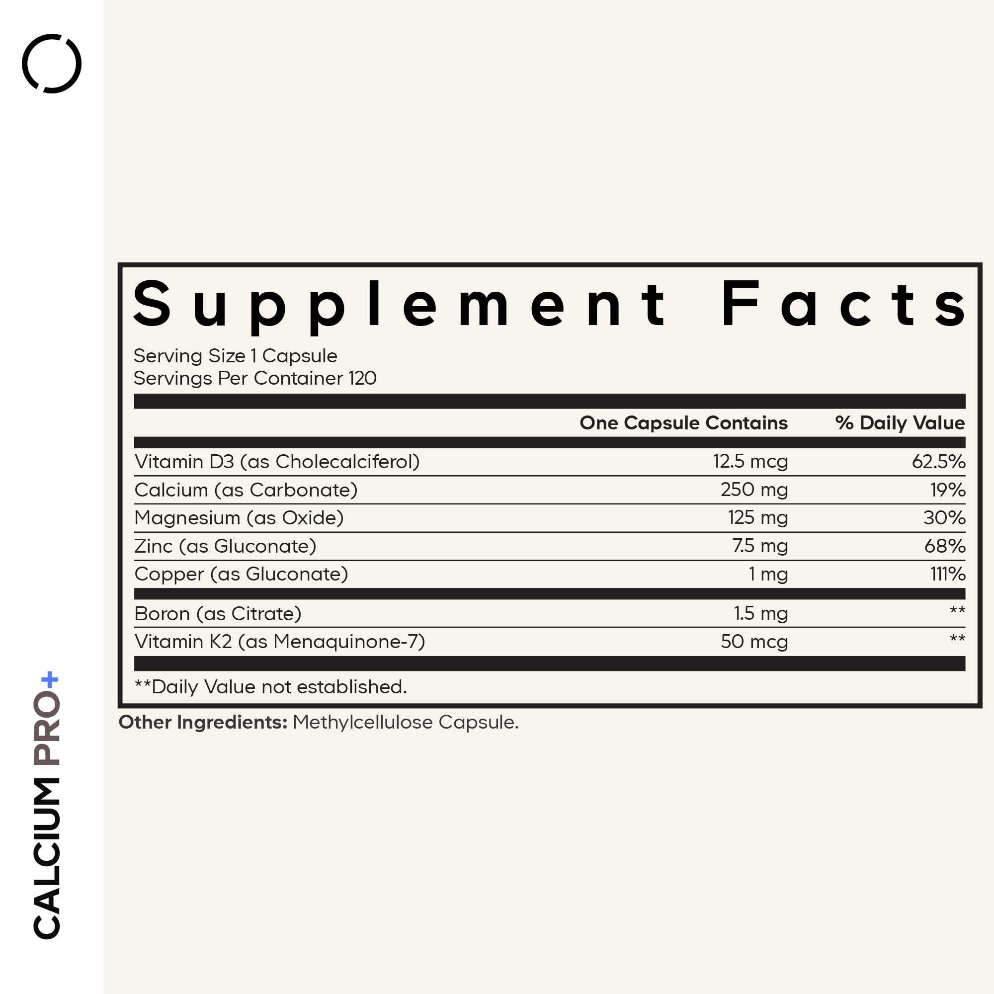 Codeage Calcium Pro+ capsules close-up showing easy daily intake.