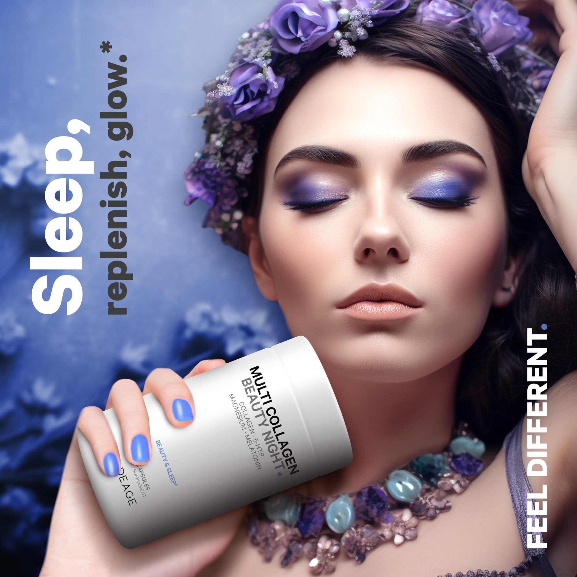 Organic chicken bone broth collagen capsules in the Codeage line