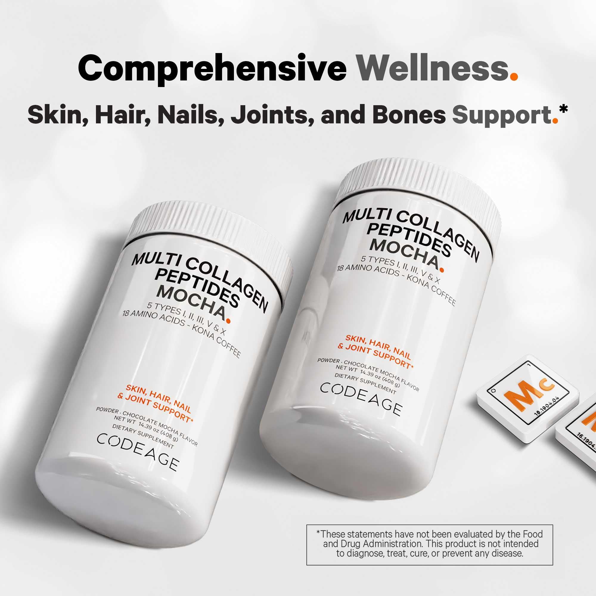 Codeage Collagen Powder with 10g collagen per serving.