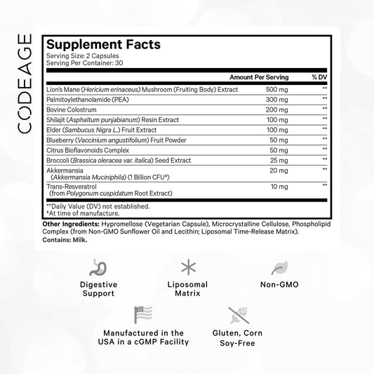 Codeage GLP-Harmony capsules closeup for convenient daily intake