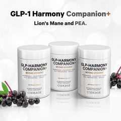 Codeage GLP-Harmony lion-s-mane-extract closeup suggesting cognitive support