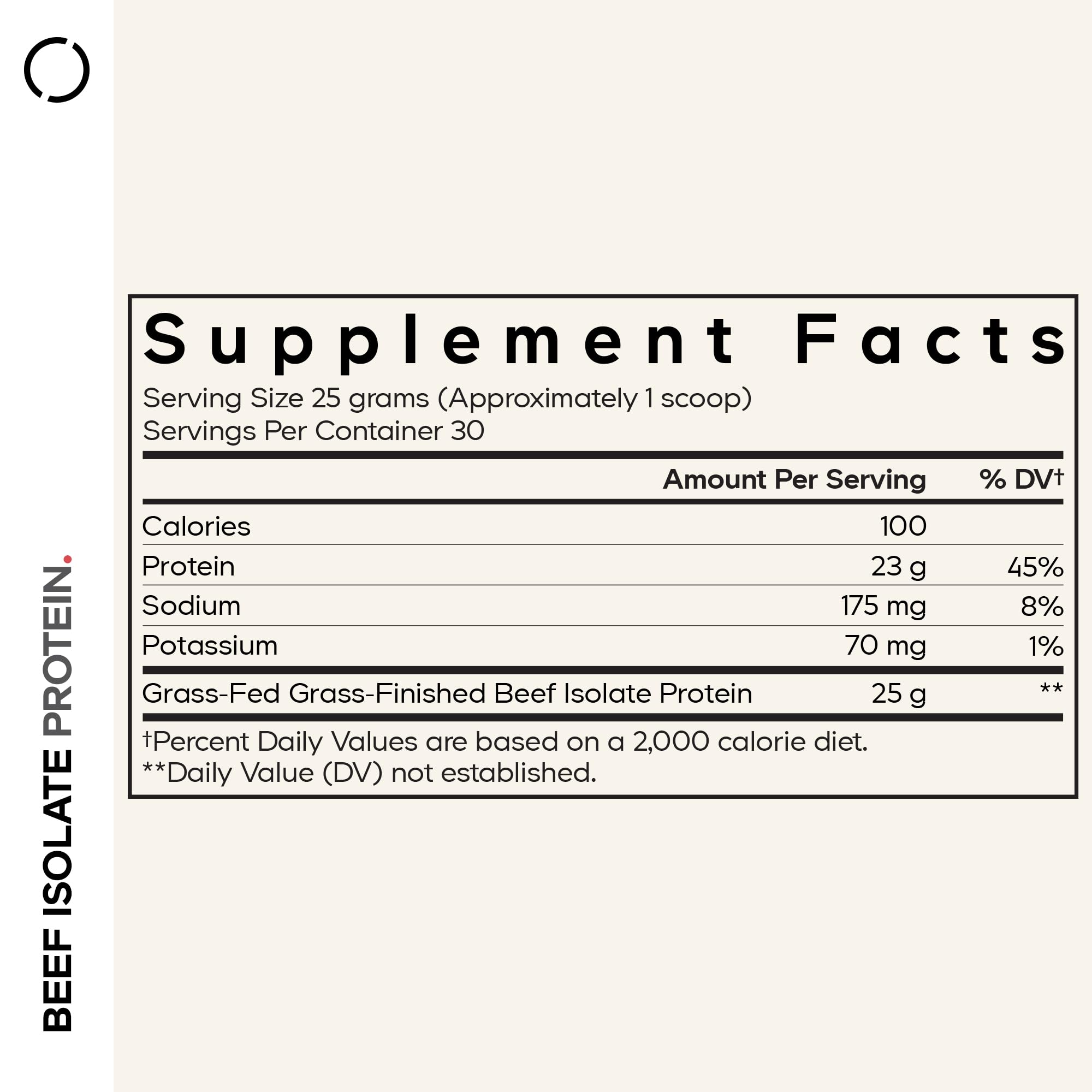 Codeage Grass-Fed Beef Isolate scoop for precise protein measurement and quick mixes.