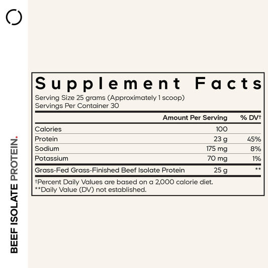 Codeage Grass-Fed Beef Isolate scoop for precise protein measurement and quick mixes.
