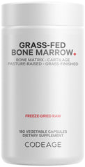 Codeage Grass-Fed Bone Marrow bottle on a clean surface for daily supplement routines