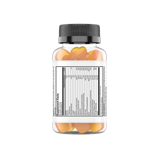 Codeage Hair Gummies strawberry coconut flavor supports tasty daily hair and nail nutrition