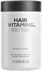 Codeage Hair Vitamins capsules with 10000 mcg biotin for hair strength
