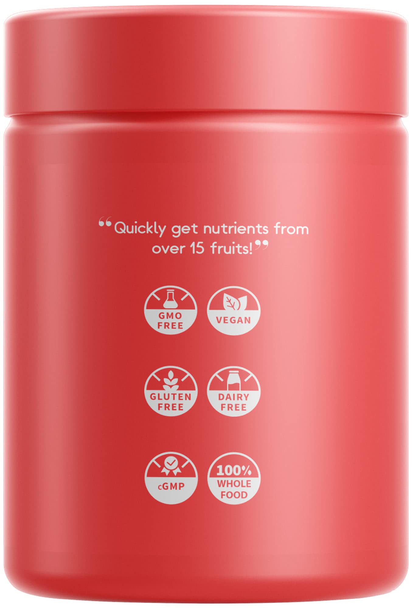Codeage InstantFood Easy Veggies and Fast Fruits powders closeup