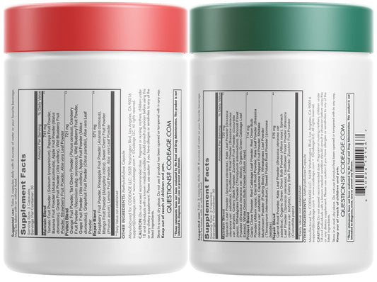 Codeage InstantFood Fast Fruits bottle front showing fruit capsule blend