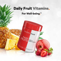 Codeage Instantfood Fast Fruits label front emphasizes non-GMO USA-made nutrition.