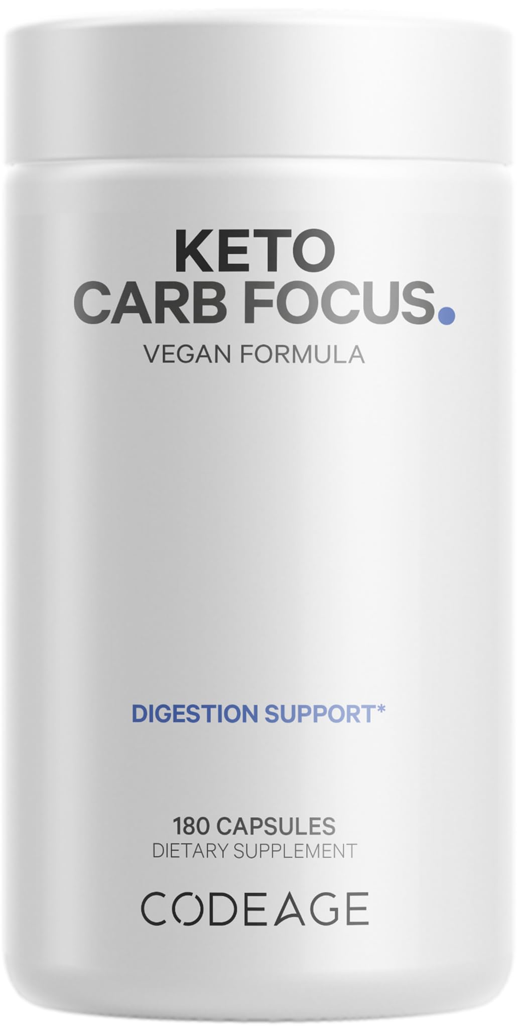 Codeage Keto Carb Focus bottle front for keto-friendly daily use