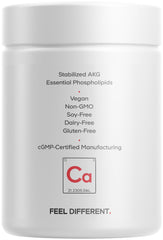 Codeage Liposomal Calcium AKG phospholipid complex image; purity via non-GMO sunflower oil.