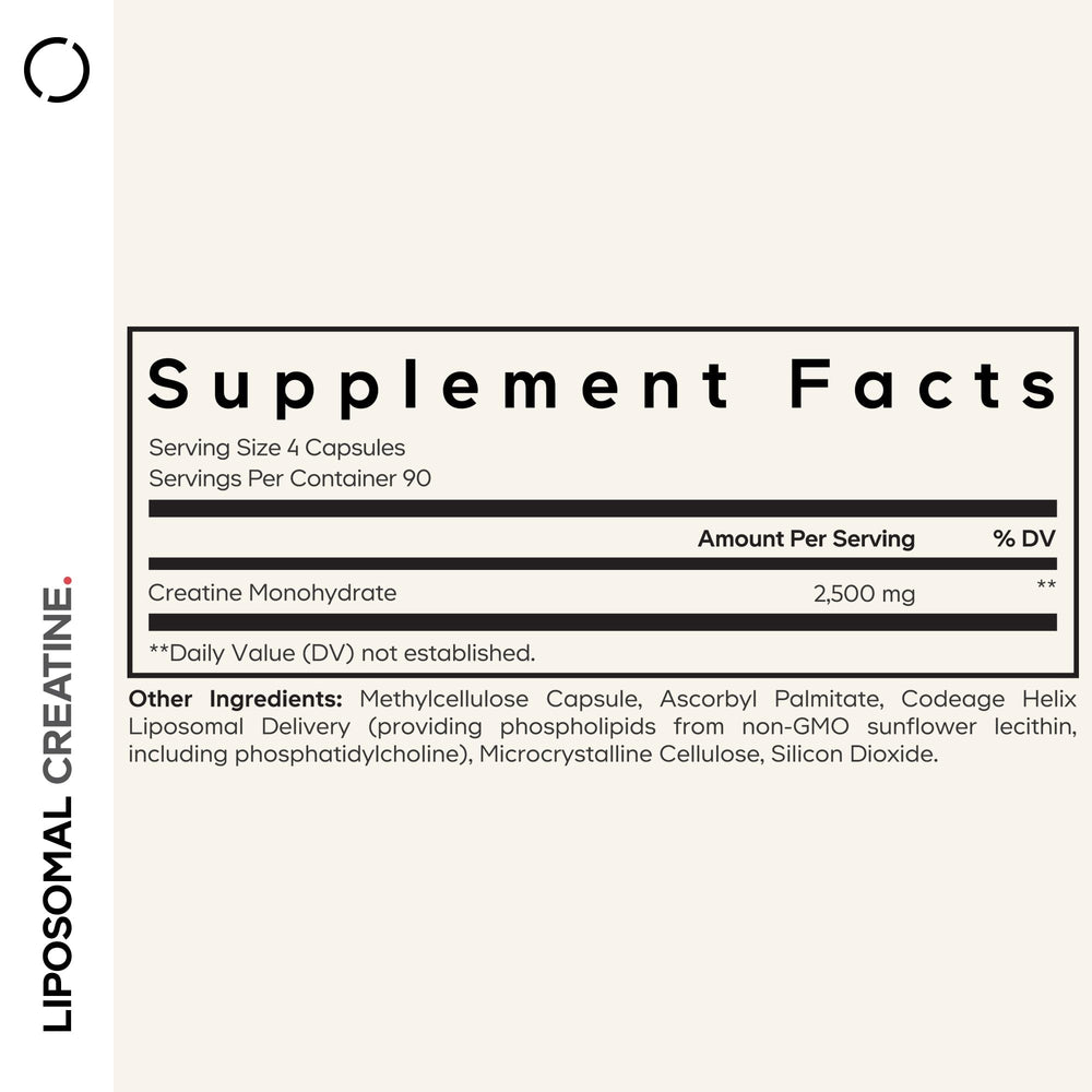 Codeage Liposomal Creatine Monohydrate capsules for daily workouts