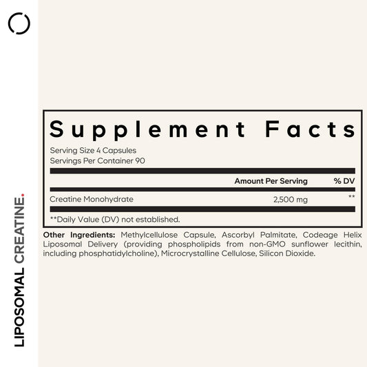 Codeage Liposomal Creatine Monohydrate capsules for daily workouts