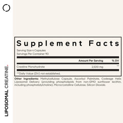 Codeage Liposomal Creatine Monohydrate capsules for daily workouts