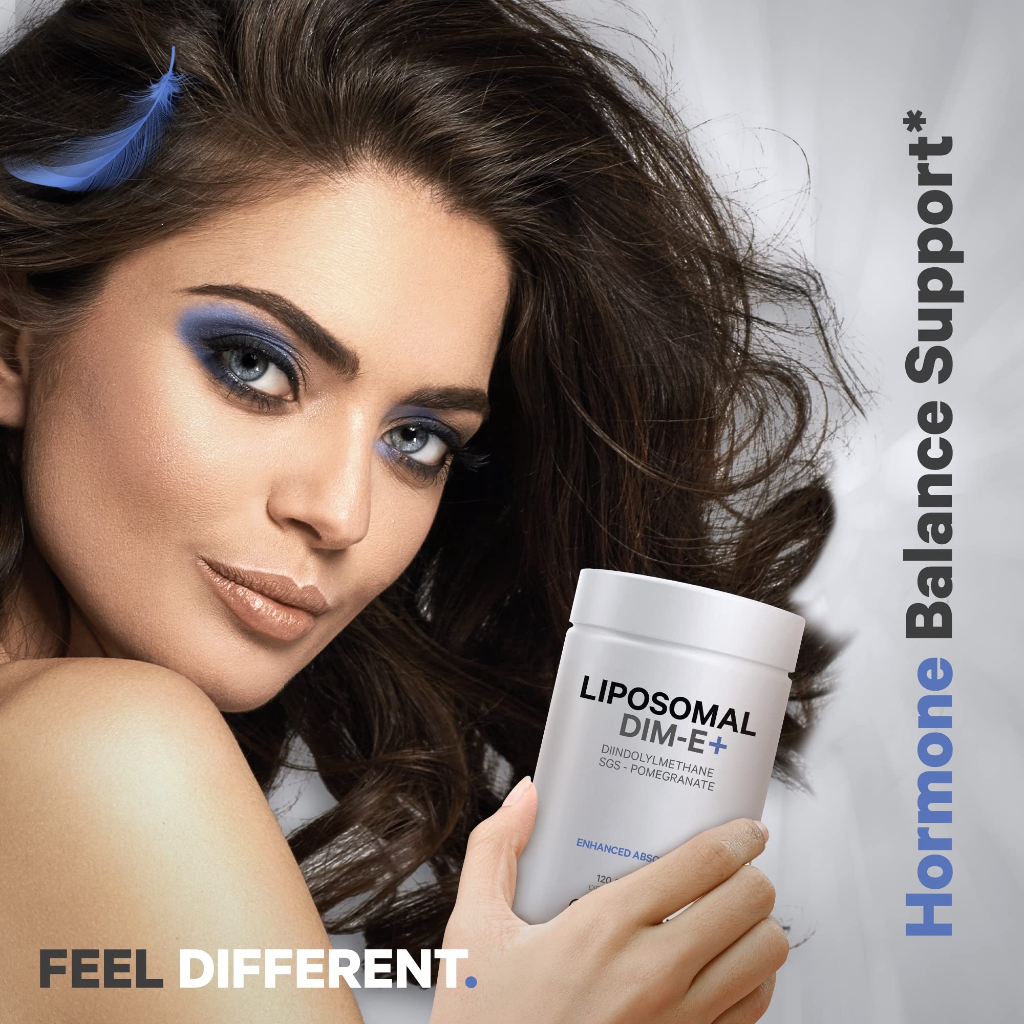 Prominent 4-month supply display for Codeage Liposomal DIM