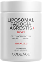 Codeage Liposomal Fadogia Agrestis bottle front, premium daily supplement