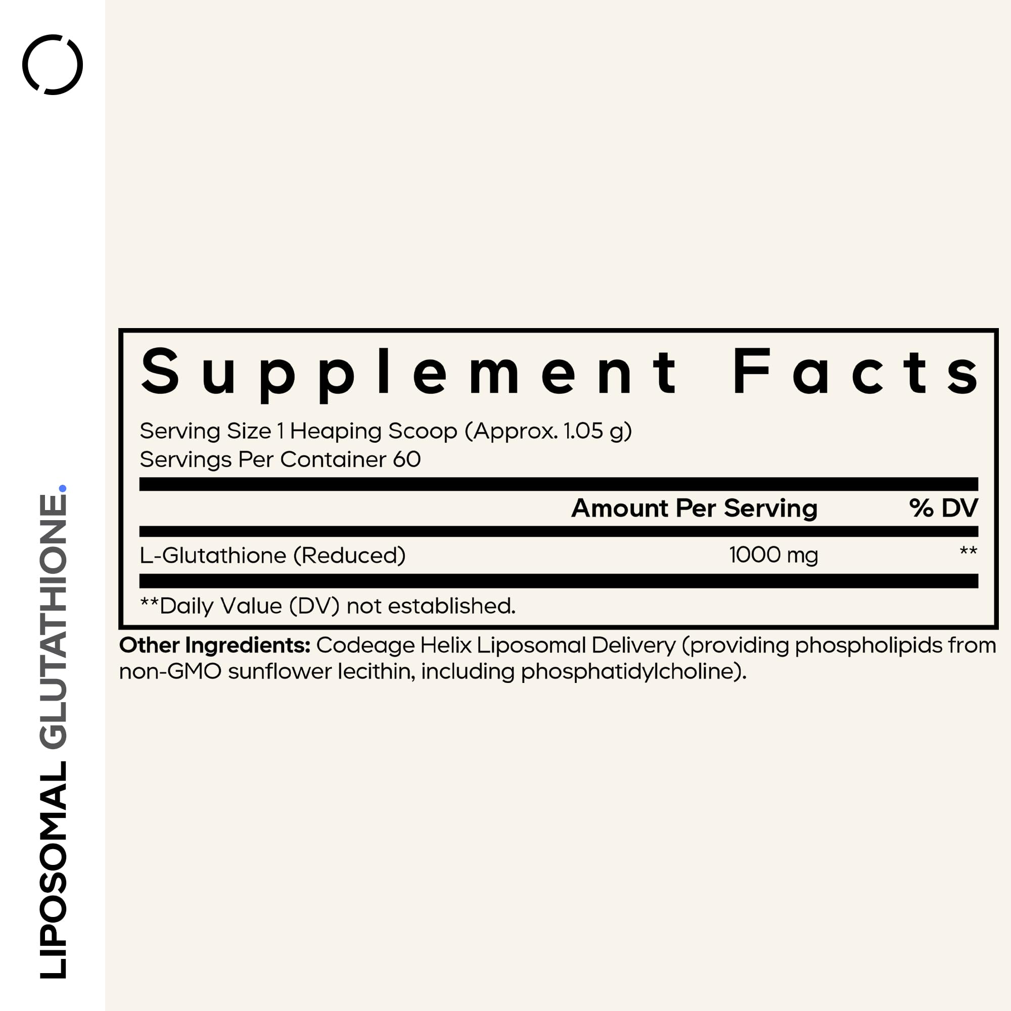 Codeage Liposomal Glutathione powder dispense for accurate serving.