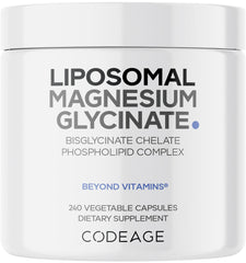 Codeage Liposomal Magnesium Glycinate bottle with capsules for daily support