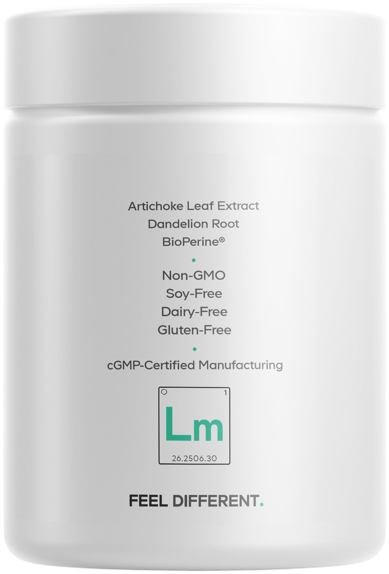 Codeage Liposomal Milk Thistle+ glass bottle with label highlighting plant-based ingredients