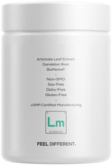Codeage Liposomal Milk Thistle+ glass bottle with label highlighting plant-based ingredients