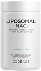 Codeage Liposomal NAC bottle showing a 2-month supply for daily use.