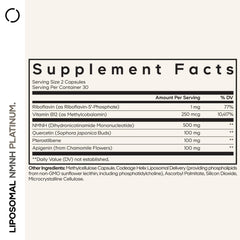 Codeage Liposomal NMNH Platinum capsules close-up for daily wellness