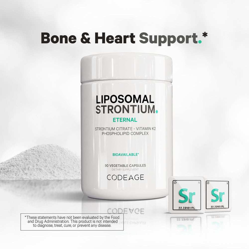 Codeage Liposomal Strontium allergen-free formula, dairy-free and gluten-free.