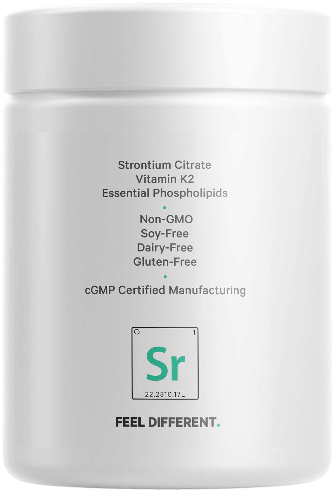 Codeage Liposomal Strontium manufactured in USA facility.