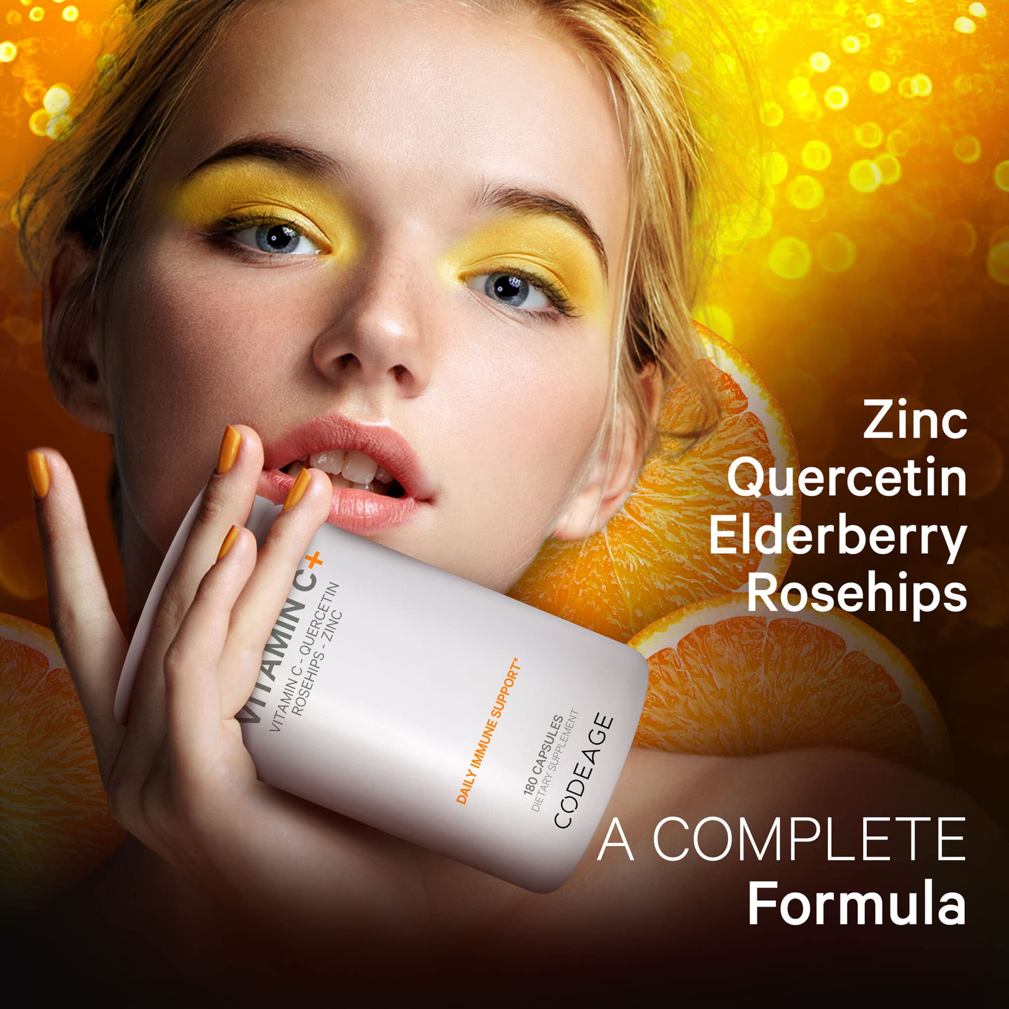 Citrus bioflavonoids from grapefruit, lemon, and orange powders add vibrant flavor cues.